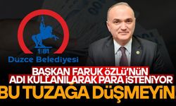 DÜZCE BELEDİYESİ’NDEN DOLANDIRICILIK UYARISI
