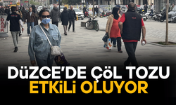 DÜZCE’DE ÇÖL TOZU ETKİLİ OLUYOR