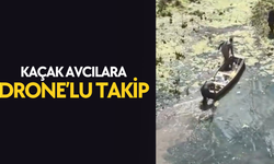 KENDİ YAPTIKLARI SANDALLA SAZLIK ALANA GİZLENEN KAÇAK AVCILAR YAKALANDI