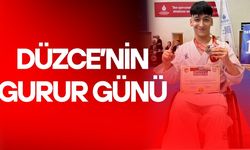 DÜZCELİ SPORCU AHMET KAYRA ÖDEMİŞ DÜNYA ŞAMPİYONU OLDU
