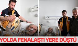 YAŞLI ADAM MUHTARIN DİKKATİ VE ERKEN MÜDAHALEYLE HAYATA TUTUNDU