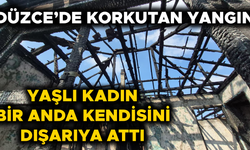 İKİ KATLI EVİN ÜST KATI KÜLE DÖNDÜ