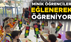 CUMAYERİ’NDE ANAOKULU ÖĞRENCİLERİNE TRAFİK EĞİTİMİ VERİLDİ