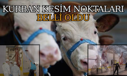 KURBAN KESİM YERLERİ DENETLENEREK BELİRLENDİ