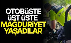 YOLCULAR ŞOFÖRÜ UYANDIRDI, DÜZCE JANDARMASI DEVREYE GİRDİ