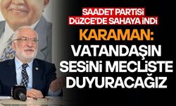 MİLLETVEKİLİ KARAMAN DÜZCE’DE GÜNDEMİ DEĞERLENDİRDİ