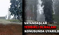 DÜZCE’DE BEKLENMEDİK KAR YAĞIŞI