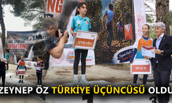 ZEYNEP ÖZ TÜRKİYE ÜÇÜNCÜSÜ OLDU