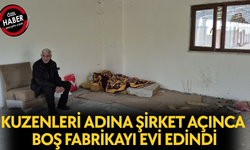 BOŞ FABRİKADA YER YATAĞINDA HAYATINI SÜRDÜRÜYOR
