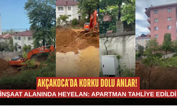 BAHÇEDE MEYDANA GELEN ÇÖKME SONRASI EKİPLER MÜDAHALE ETTİ