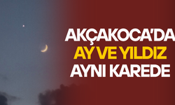 ŞANLI BAYRAĞIMIZIN SİLÜETİ AKÇAKOCA SEMALARINDA GÖRÜNTÜLENDİ