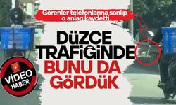 DÜZCE'DE YILANLI MOTOSİKLET YOLCULUĞU