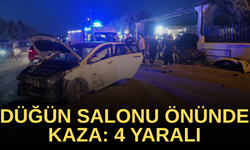 KAZAYA RAĞMEN DÜĞÜNE ARA VERİLMEDEN DEVAM EDİLDİ