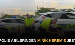 POLİSLER YÜREKLERİ ISITTI