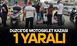 OTOMOBİLE ÇARPMAMAK İÇİN FREN YAPTI, YOLA SAVRULDU