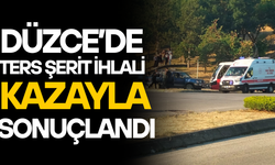 TERS ŞERİDE GİREN CİP HALK OTOBÜSÜYLE ÇARPIŞTI:1 YARALI