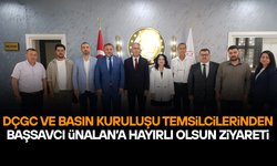 DÇGC VE BASIN KURULUŞU TEMSİLCİLERİNDEN BAŞSAVCI ÜNALAN’A HAYIRLI OLSUN ZİYARETİ