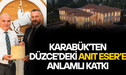 BAŞKAN CİVA GETİRDİĞİ TAŞLARI BAŞKAN ÖZLÜ’YE TESLİM ETTİ