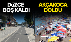 SICAKTAN BUNALAN DENİZE KOŞTU