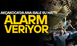AKÇAKOCA’DA ANA İSALE HATTINDA PEŞ PEŞE ARIZALAR MEYDANA GELDİ