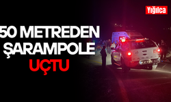 TAKLA ATAN OTOMOBİLİN SÜRÜCÜSÜ EKİPLERCE KURTARILDI