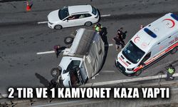 KAMYONETİN SÜRÜCÜ YARALANDI