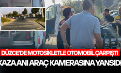 YOLA SAVRULAN MOTOSİKLET SÜRÜCÜSÜ YARALANDI