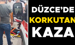 OTOMOBİL VE MOTOSİKLET ÇARPIŞTI: 2 YARALI