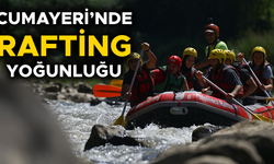 SICAK HAVADAN BUNALANLAR RAFTİNG YAPARAK SERİNLEDİ