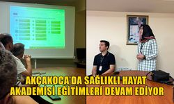 AKÇAKOCA’DA SAĞLIKLI HAYAT AKADEMİSİ EĞİTİMLERİ DEVAM EDİYOR