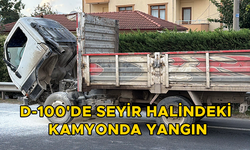 VATANDAŞLAR YANGIN SÖNDÜRME TÜPLERİYLE MÜDAHALE ETTİ