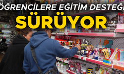 DÜZCE BELEDİYESİ ÖĞRENCİLERİN YANINDA