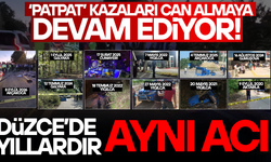 DÜZCE’DE PATPAT KAZALARINDA ACI TABLO