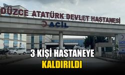 3 KİŞİ HASTANEYE KALDIRILDI