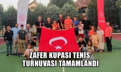 ZAFER KUPASI TENİS TURNUVASI TAMAMLANDI