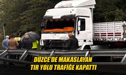 KAZA NEDENİYLE BÖLGEDE TRAFİK KİLİTLENDİ