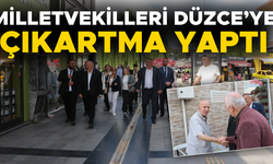 YENİ PARTİ HEYETİ DÜZCE’DE ESNAFLARI ZİYARET ETTİ