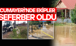 İLÇEDE FIRTINA VE SAĞANAK SONRASI YOĞUN MESAİ