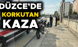 YERE SAVRULAN KADIN SÜRÜCÜ YARALANDI