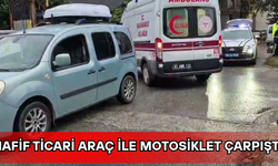 MOTOSİKLETTE BULUNAN 2 KİŞİ YARALANDI