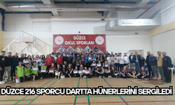 DÜZCE’DE DART HEYECANI ÖDÜL TÖRENİYLE SONA ERDİ