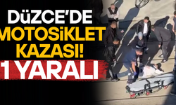 MOTOSİKLET SÜRÜCÜSÜ HASTANEYE KALDIRILDI
