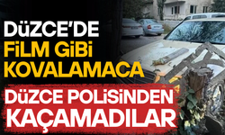 ÇALINTI OTOMOBİLLE YOLCULUK DÜZCE'DE BİTTİ