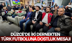 TRABZONSPOR VE BEŞİKTAŞ TARAFTARLARI MAÇI BİRLİKTE İZLEDİ