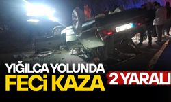 DÜZCE’DE KORKUTAN KAZA! KONTROLDEN ÇIKAN OTOMOBİL DEVRİLDİ