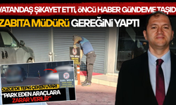 VATANDAŞIN SESİNE ZABITA MÜDÜRÜ YILDIRIM KAYITSIZ KALMADI