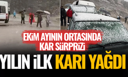 LAPA LAPA YAĞAN KAR KISA SÜREDE BEYAZA BÜRÜDÜ