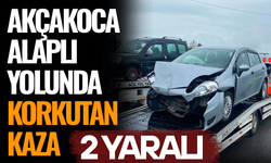 YAĞIŞ VE DİKKATSİZLİK KAZAYI BERABERİNDE GETİRDİ