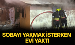 TEK KATLI EVDE MADDİ HASAR MEYDANA GELDİ