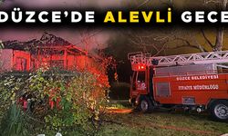 EVİN ÇATISINDA ÇIKAN YANGIN PANİĞE YOL AÇTI